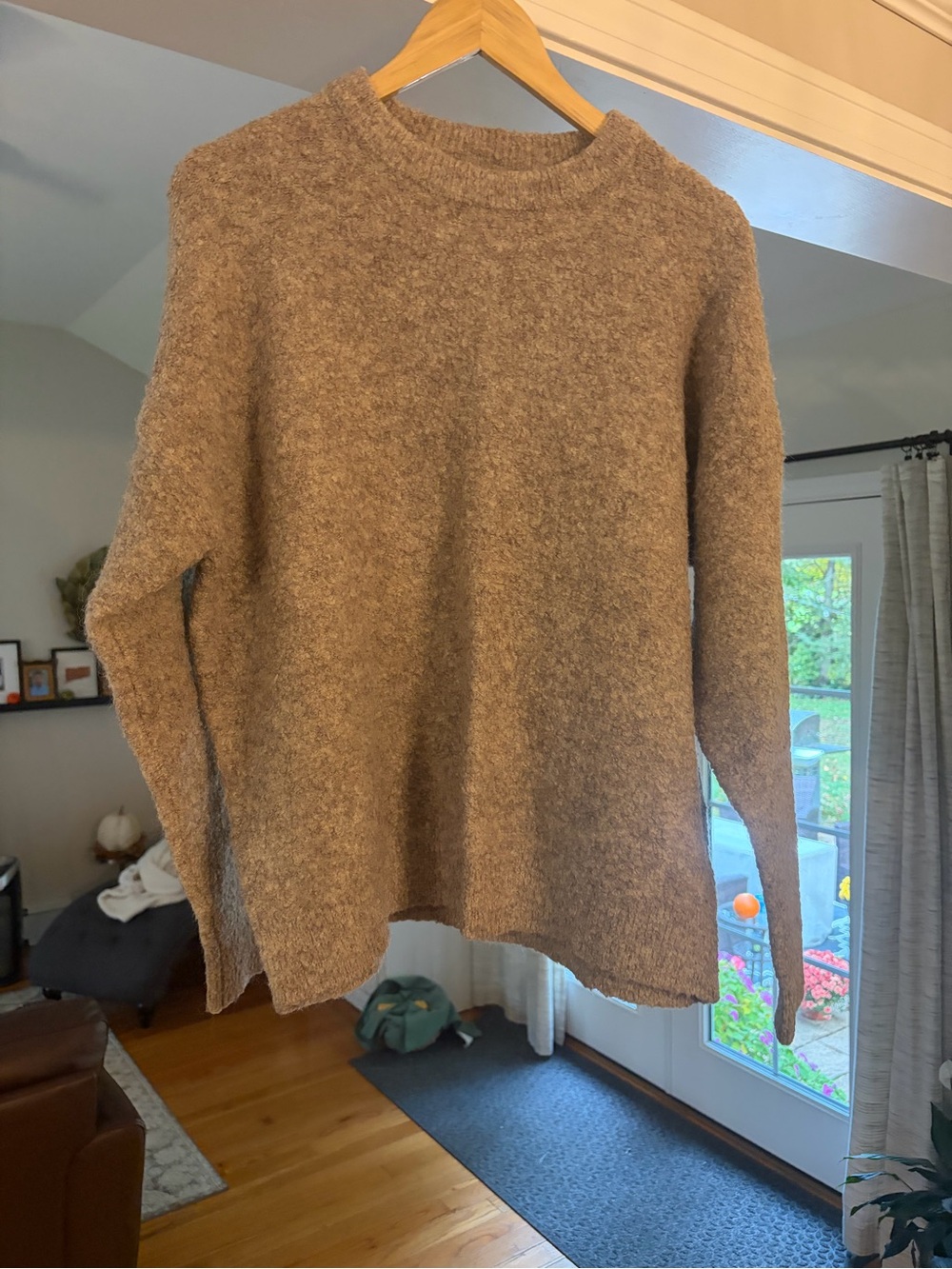 ASOS Taupe Crewneck Sweater - Soft Bouclé Knit